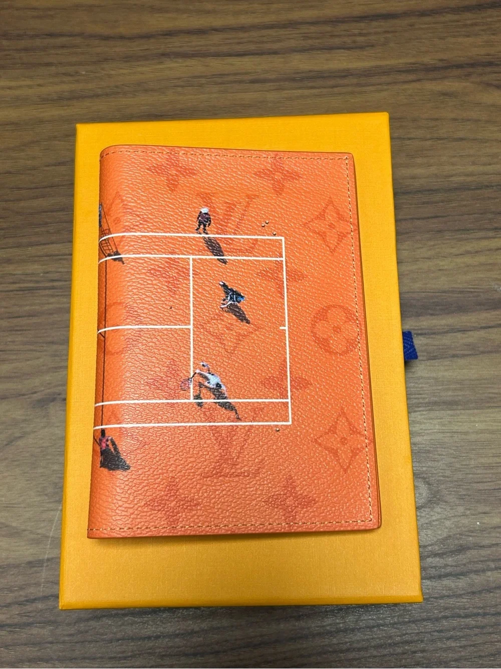 Louis Vuitton Brick Red Passport Holder
